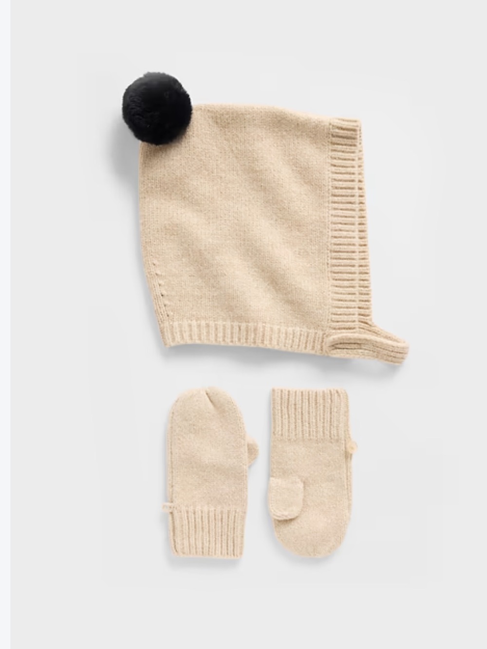 GAP CashSoft Pom Hat & Mittens Set 4-5 Years